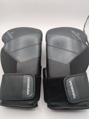 Hayabusa Black & Gray Boxing Training Gloves S4 - SMALL